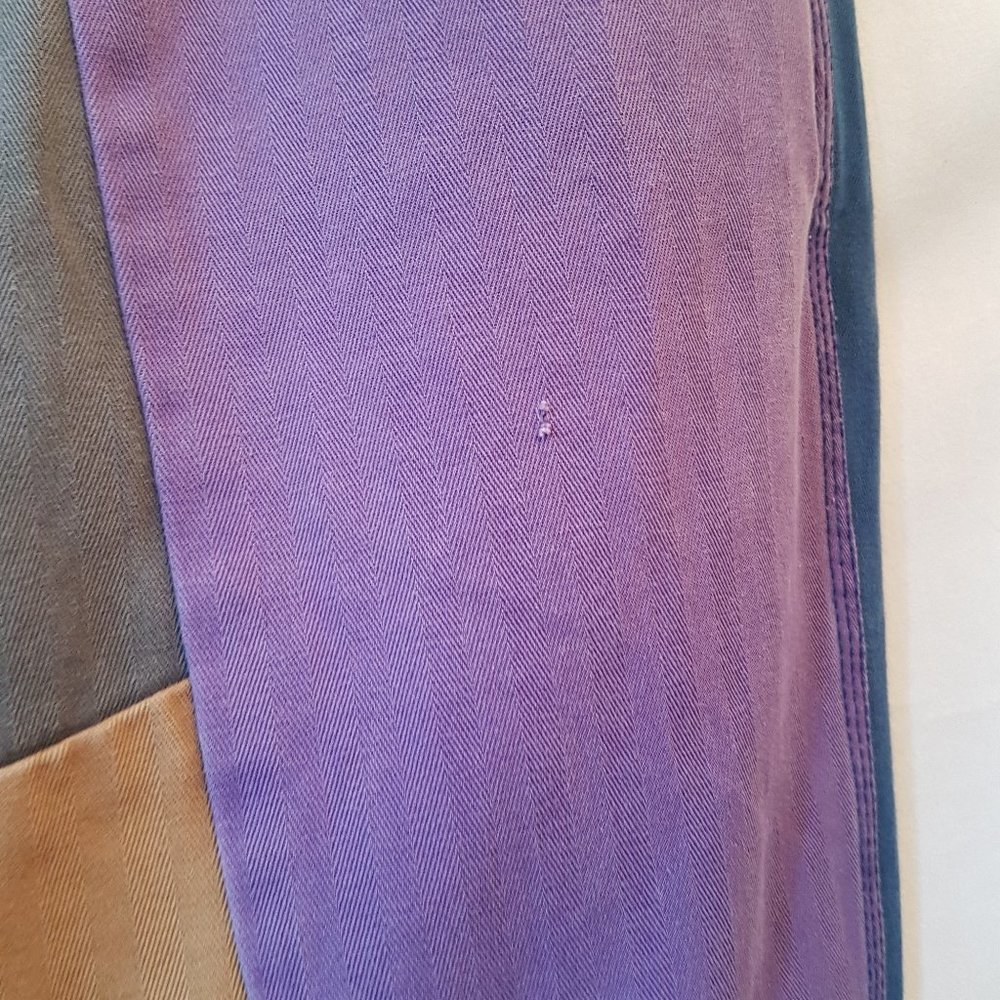 Comme des Garçons Shirt Watanabe Vtg Y2K Multicolor Patchwork Denim Pants S 33 - Picture 6 of 10